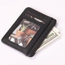 Korean Short Wallet Female PU Leather Solid Color Multi-slot Zipper Coin Purse
