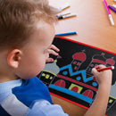 Soft Chalk Drawing Board Baby DIY Drawing Book Coloring Book w/Water Chalk Newly