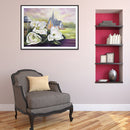 5D Diamond Painting Kit Abstract Bouquet Church Full Round Drill DIY Crafts