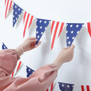 Street Party American Independence Day Bunting Flag Platinum Jubilee Banners