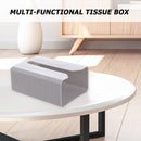 Plastic Tissue Box Napkin Holder Wall Mounted Punch-free Home Living Room Decor