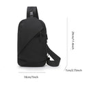 Durable Student Men Travel Chest Bag Diagonal Bag Shoulder Bags High Capacity