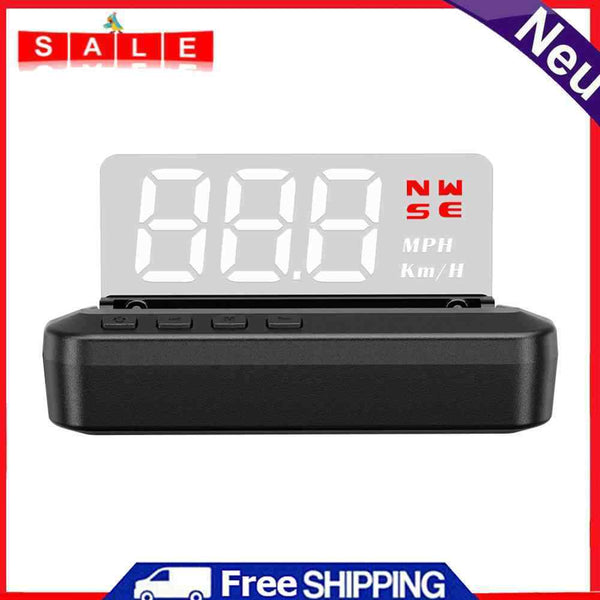 Car Head-Up Display OverSpeed Warning System Windshield Electronic Voltage Alarm