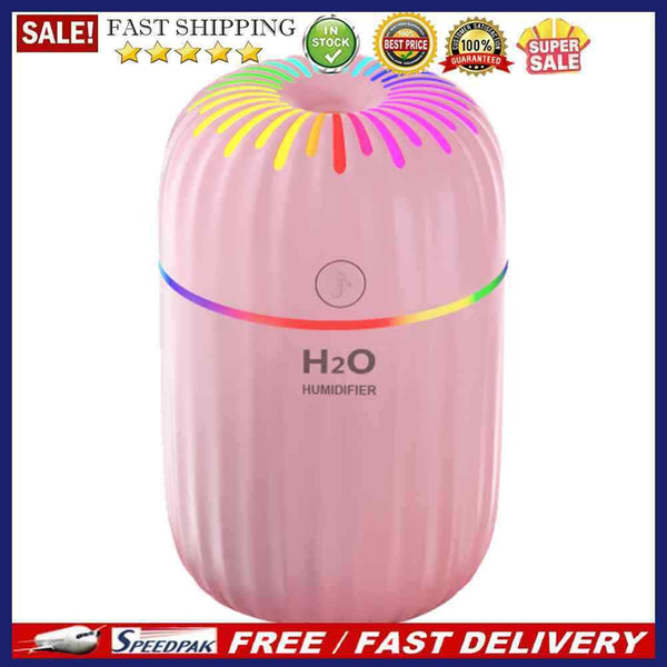 300ml Electric Air Humidifier Aroma Oil Diffuser Mini Mist Sprayer with LED Lamp