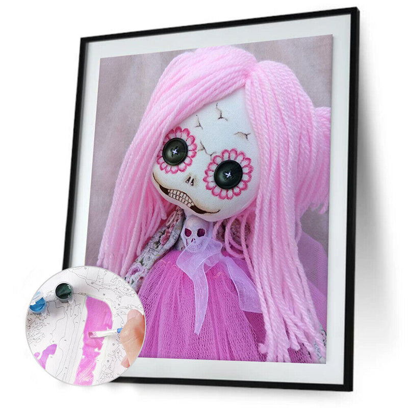 Oil Paint By Numbers Girl Coloring Digital Drawing