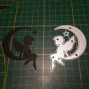 Angel on Moon Metal Cutting Dies Scrapbook Embossing Paper Craft Card Cut I2J9