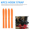 4x 32cm Motorcycle Tie Downs Soft Straps UTV ATV Hook Belt Endless Loops Bandage