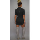 Women Long Sleeve Party3 Dress Evening Cocktail Mini Dress Clubwear L