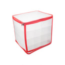 4 Layer Folding Square Zip Organizer PVC Transparent We