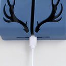Phone Wall Mounted Holder with Plug Charging Sundries Organizer Box (Blue) Newly