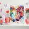 Hand Painted Oil Paint by Numbers DIY Horse Drawing Wall Hanging Decoration