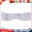 Korean Stripe Bow Knot Baby Hair Band Infant Cute Elastic Headband(Grey)