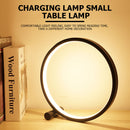 Halo Balance Lamp for Desktop, Dimmable, USB Circle Night Light (Black) Newly