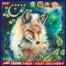 5D DIY Diamond Painting Fox Full Round Drill Mosaic Rhinestone Picture Home A