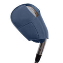 Golf Iron Club Head Cover Rod Head Protective Case PU Wedges Cover (Blue)
