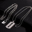 Women Men Party Jewelry Punk Choker Chain Necklace Collar Key Lock Pendant