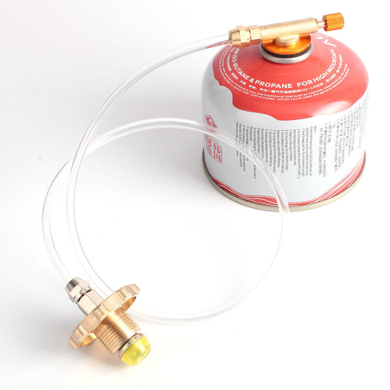 Outdoor Camping Gas Tank Inflation Valve Adapter Cylinder Butane Connector