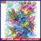 Oil Paint By Numbers Painting Kit Splash Colorful Ink Flower Drawing on Can