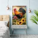 ull Embroidery Printed Rooster Animal DIY Cross Stitch Kits 11CT Needlework Sets