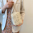 Straw Flower Crossbody Bag Women Woven Shoulder Messenger Handbags Phone Purse