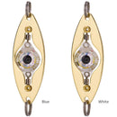 LED Fishing Lure Lamp Underwater Light Eye Shape Fluorescent Baits (White)