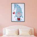 Special Shaped Ornaments DIY Love Heart Gnome Kit Part Drill 5D Diamond Painting
