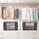 Large Capacity Clothes Storage Bag Organizer with Reinforced Handle Thick F