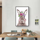 5D DIY Diamond Painting Embroidery Garland Rabbit Full Round Drill Rhinestones