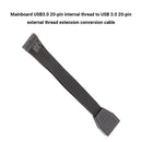 19Pin 20Pin Female to USB 3.0 Mainboard Extension Conversion Connecting Cable