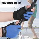 Fishing Gloves Anti-Brief 2 Cut Finger Breathable Sport Cycling Equipment Unisex