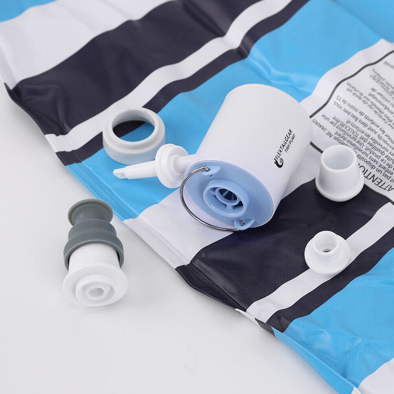 Mini Air Pump 1300mAh Rechargeable Air Pump Quick Inflate Deflate (Blue) Newly