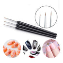 Manicure Blue/Purple Painting Pen UV Gel Liner Nail Art Brush Drawing