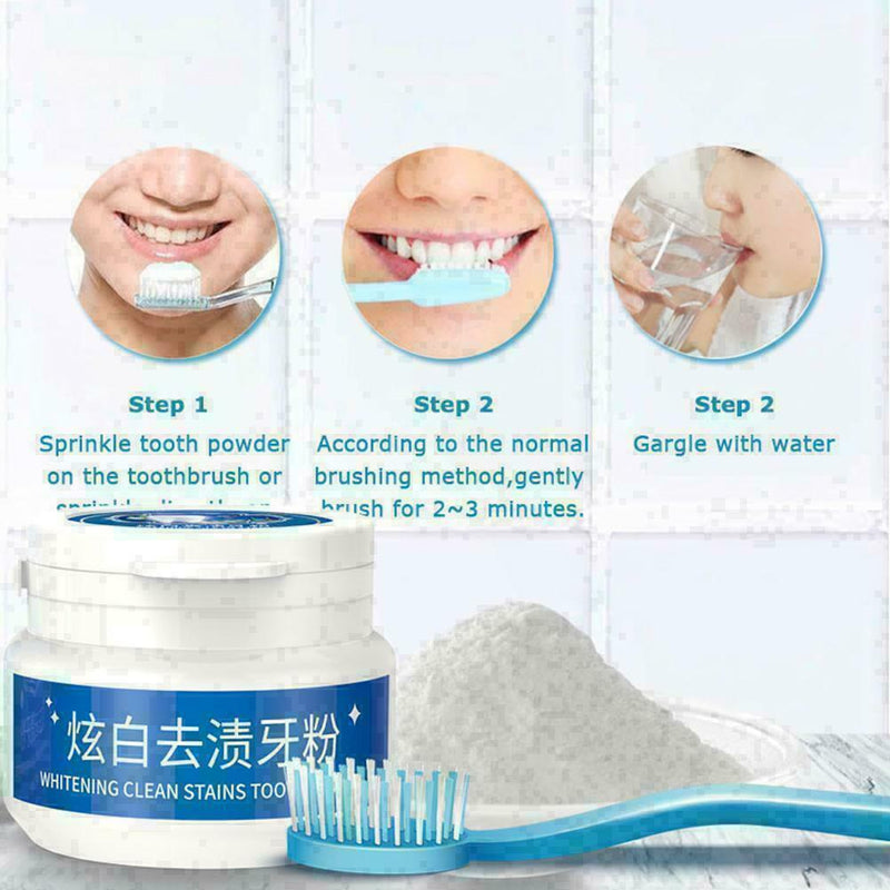 Whitening Clean Dental Stain Tooth Powder 30g Protect Bright T9Y9 Teeth G3T3