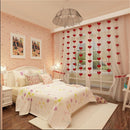 String Red Hearts Garland Wedding Anniversary Garland Room Layout Decorations