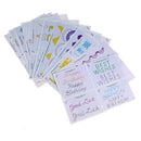 23pcs/set Cake Icing Piping DIY Practice Drawing Board Template Paper