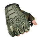 Men Women Half Finger Gloves Training Fingerless Bike Gloves (Camouflage) Newly