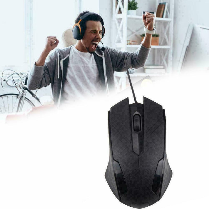 USB Interface Wired Scroll Wheel Mouse Gaming Mice For PC Desktop S2Y2