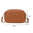 Female Solid Color Crossbody Bag Women Lattice Trending Small Capacity Handbag