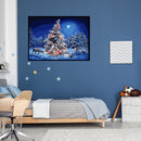 Acrylic Painting By Numbers DIY Christmas Tree Drawing Hand Painted Wall Picture
