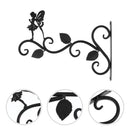 Iron Wall Hanging Flowers Pot Basket Potted Storage Holder Home Balcony Decor