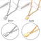 Steel  Chain Collar Statement Punk Choker Long Chain PadLock Pendant Necklace