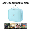 Portable Travel First Aid Kit Medical Bag Emergency Storage Box (Blue L) Newly