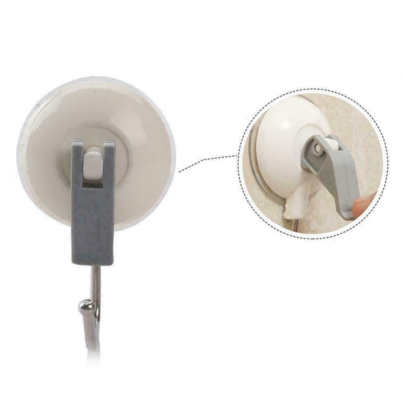 2X Heavy Duty Lever Suction Cup Hooks Bathroom/kitchen Holders Sucker 2KG best