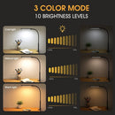 Flexible 3 Modes 10 Brightness Dimmable LED Desk Lamp Clip Light with Clamp