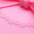 Bowknot Dustproof Reusable Cup Silicone Lid Cup Cover Seal Cover (Pink)