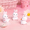 Desktop Rabbit Decoration Adorable Tabletop Cake Topper Easter Bunny Ornament
