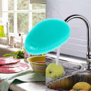 Universal Silicone Creative Water Drops Antibacterial Wash Brush for Geri