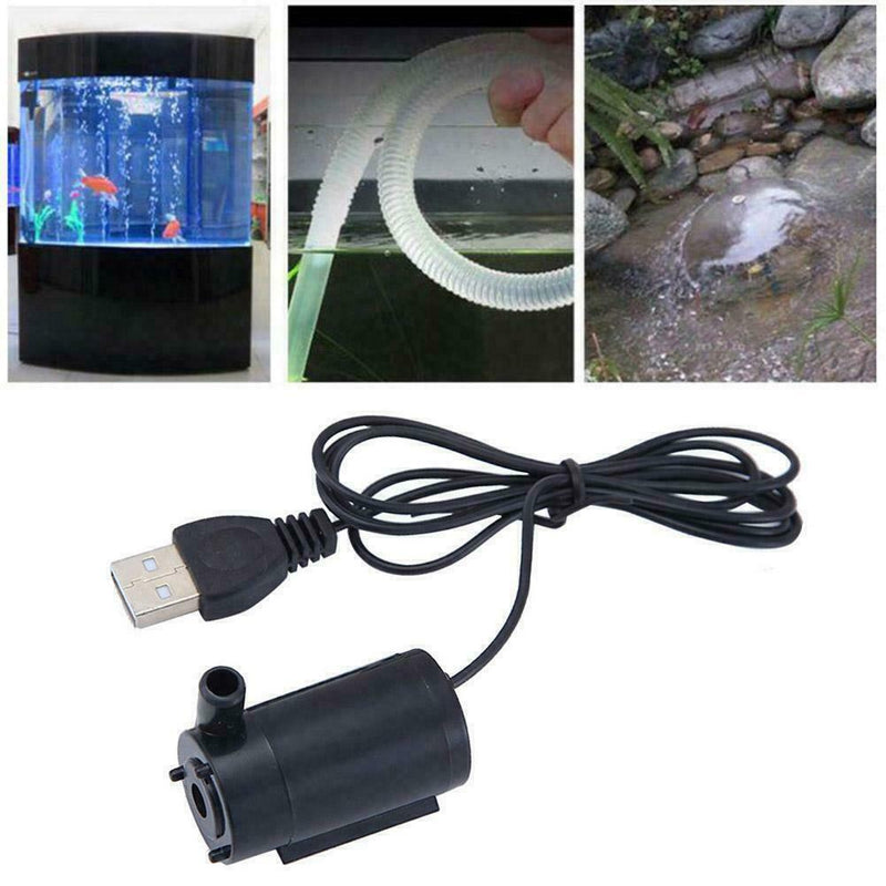 USB Mini Aquarium Fish Tank Oxygen Air Pump Portable Hot A0S0 Ultra Silent N6R4