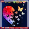 DIY Oil Paint by Numbers Half Heart Butterfly Drawing Kit Coloring Picture