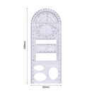 Multifunction Rotating Geometric Ruler Drawing Template Art Design Construction